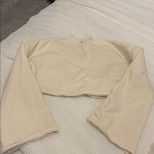 Meshki Cream Cropped Jacket